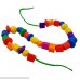 String Beads 1 Set Colorful Wooden String Lacing Beads with 3 Laces for Kids Toddler Educational Toy Fine Motor Skills Montessori Toys Christmas Birthday Gift B07K6GQ4PS